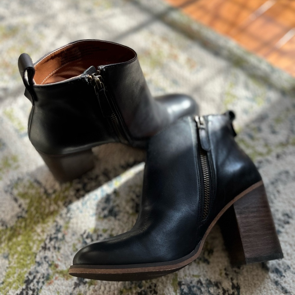 Leather Ankle Bootie